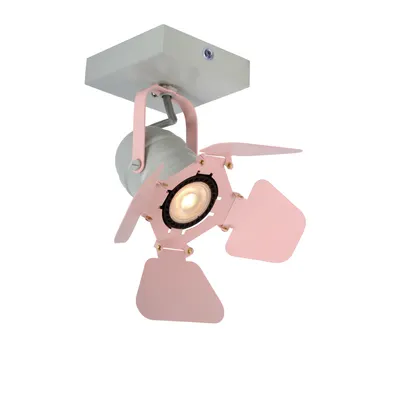 Lucide Picto Kids Ceiling Spotlight Pink 1×gu10 35w
