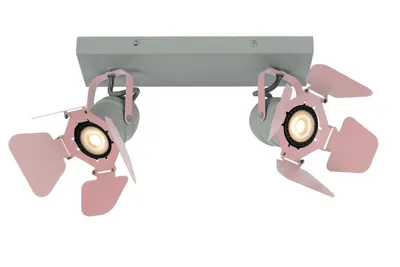 Picto Plafondspot Kinder-Roze-2xgu10-35w 2
