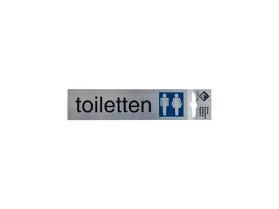Toilettes Picto 17x4,4cm