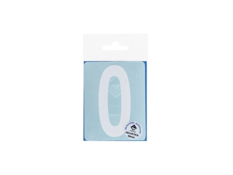 Pictogram 128 Plakletter 0 90 mm Wit Mat