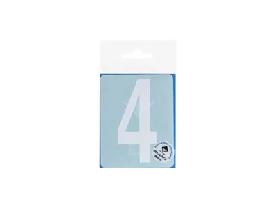 Pictogramme 132 Lettre Adhésive 4 90 mm Blanc Mat
