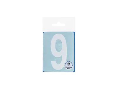 Pictogram 137 Plakletter 9 90 mm Wit Mat
