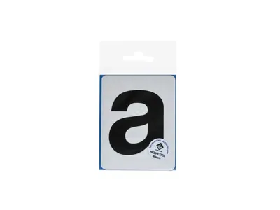 Pictogram 151 Plakletter a Klein 90 mm Zwart Mat