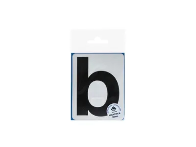 Pictogram 152 Plakletter B Klein 90 mm Zwart Mat