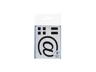 Pictogram 180 Plakteken @ Helvetica 60 mm Zwart