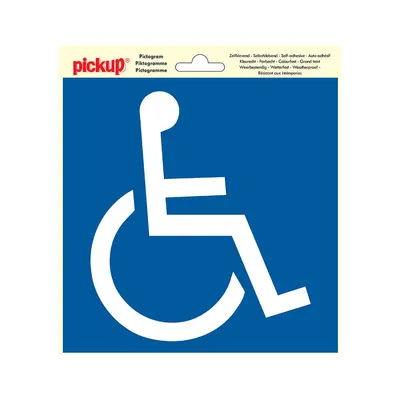 Pictogram 20x20cm Rolstoel