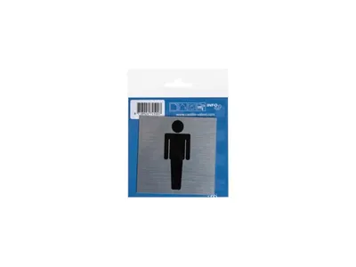Toilette Icon Alu-Look Homme 8,5 cm