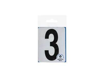 Icon Lettre Adhésive 3 90 mm Noir