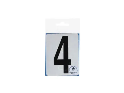 Icon Lettre Adhésive 4 90 mm Noir