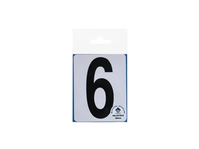 Icon Lettre Adhésive 6 90 mm Noir