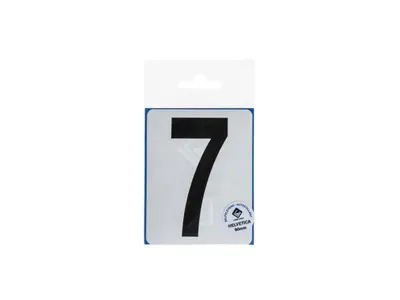 Pictogramme Adhésif Lettre 7 90 mm Noir