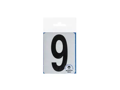 Icon Lettre Adhésive 9 90 mm Noir