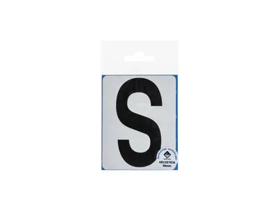 Icon Lettre Adhésive S 90 mm Noir
