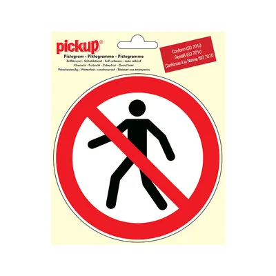 Pictogram Rond 15 cm Verboden Voetgangers