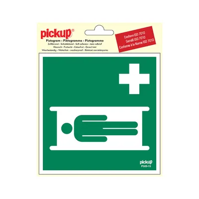 Pictogram Vinyl 15x15 Brancard