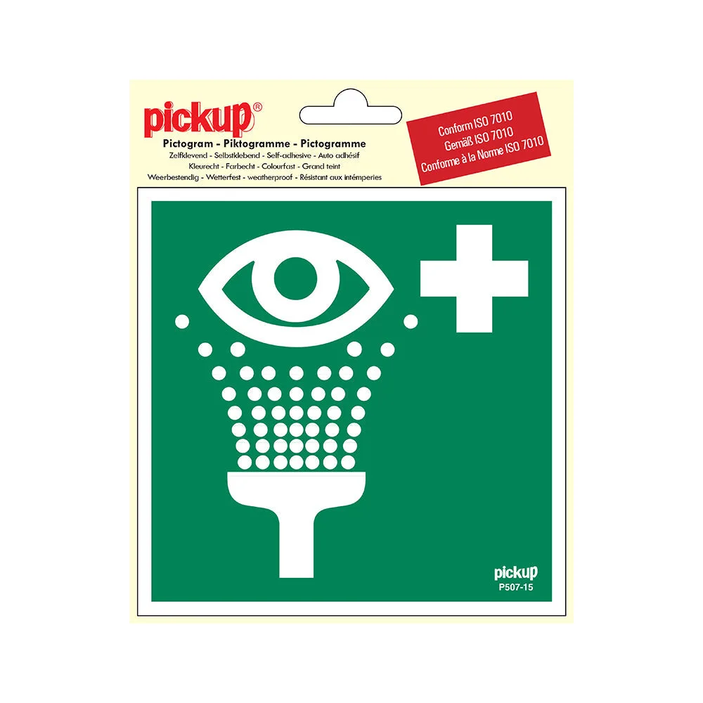 Icon Vinyl 15x15 Eyewash