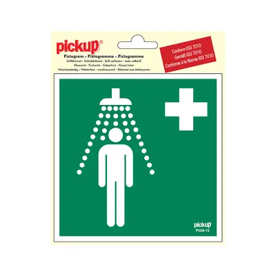 Pictogram Vinyl 15x15 Veiligheidsdouche