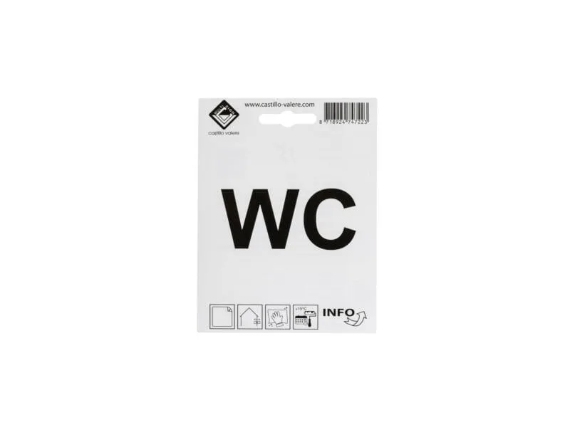Pictogram Wc 10x10cm