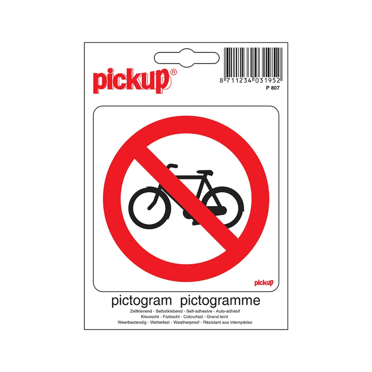 Pictogrammen Verboden voor Rijwielen Fietsen