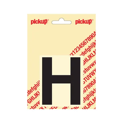 Plakletter Helvetica 80 mm Zwart @