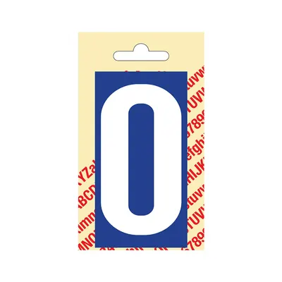 Plakletter Kuns. 90 mm Blauw 0