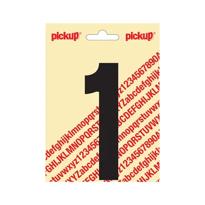 Plakletter Nobel 120 mm Zwart 1