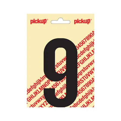 Plakletter Nobel 120 mm Zwart 9