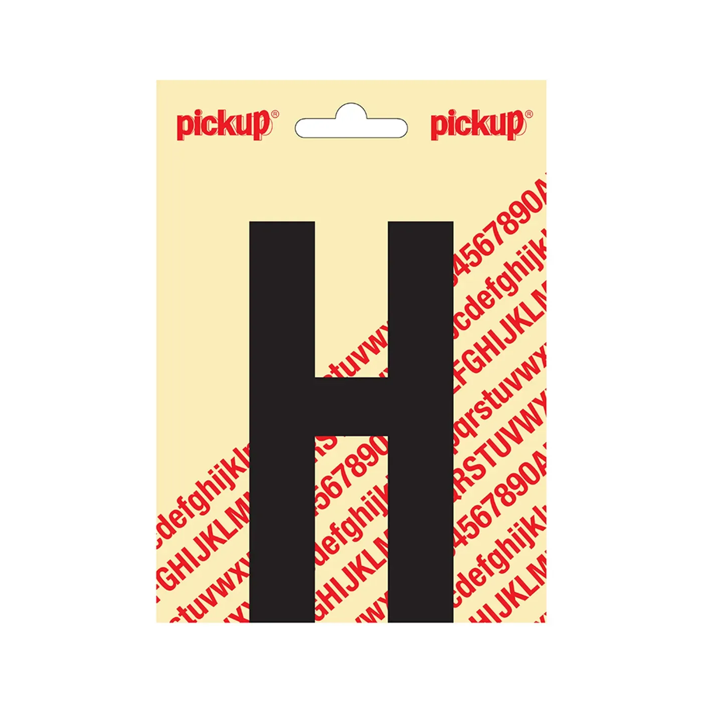 Plakletter Nobel 120 mm Zwart H