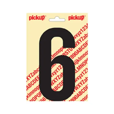 Lettre Adhésive Nobel 150 mm Noir 6