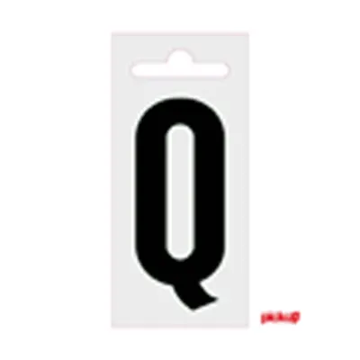 Plakletter Nobel 60 mm Zwart Q