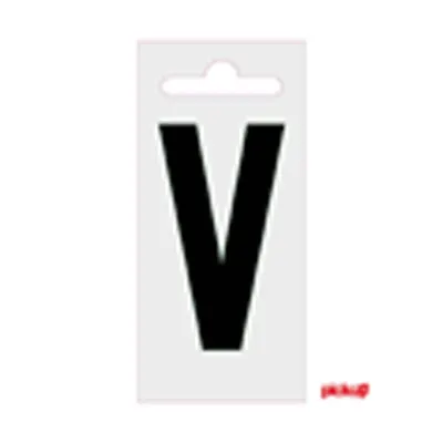 Plakletter Nobel 60 mm Zwart V