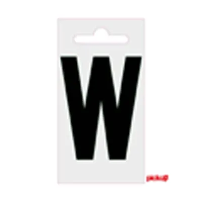 Plakletter Nobel 60 mm Zwart W