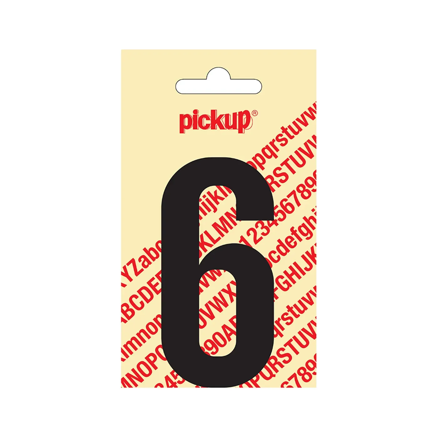 Adhesive Letter Nobel 90 mm Black 6