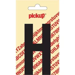 Plakletter Nobel 90 mm Zwart H 2
