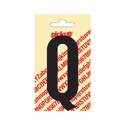 Lettre Adhésive Nobel 90 mm Noir Q