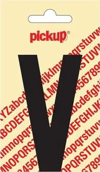 Plakletter Nobel 90 mm Zwart V 2