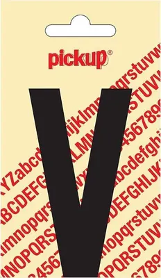 Plakletter Nobel 90 mm Zwart V 1