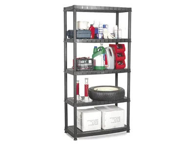 Plasti Armoire Rack 5legb Noir