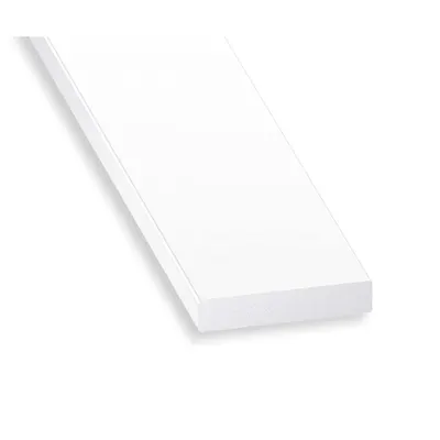 Flat Profile Pvc White 40x3mm 2 m