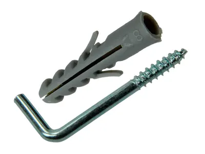 Plug + Screw Thumb Polyeth 4 Pcs 8 mm 5x50mm