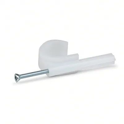 Plug Clip Nail Single White 16-19 mm
