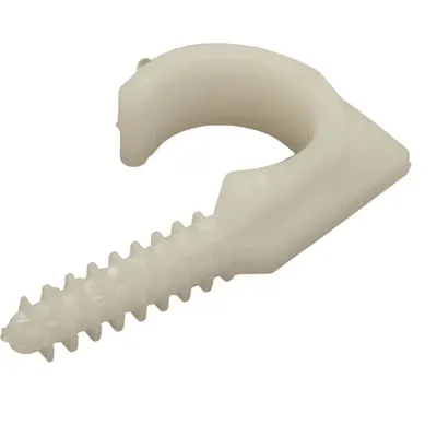 Plug Clip Pvc Single White 21-25 mm