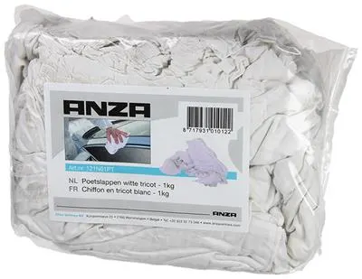 Cleaning Cloths White Tricot 1 kg