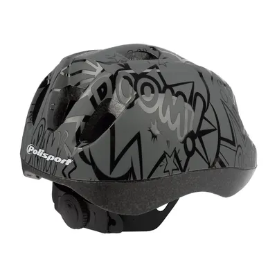Casque Enfant Polisport 46/53cm Noir Gris 2