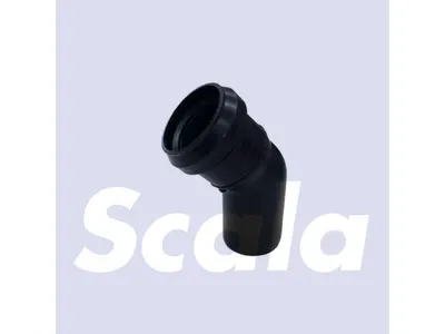 Pp Zwart Bocht 50mf 45°