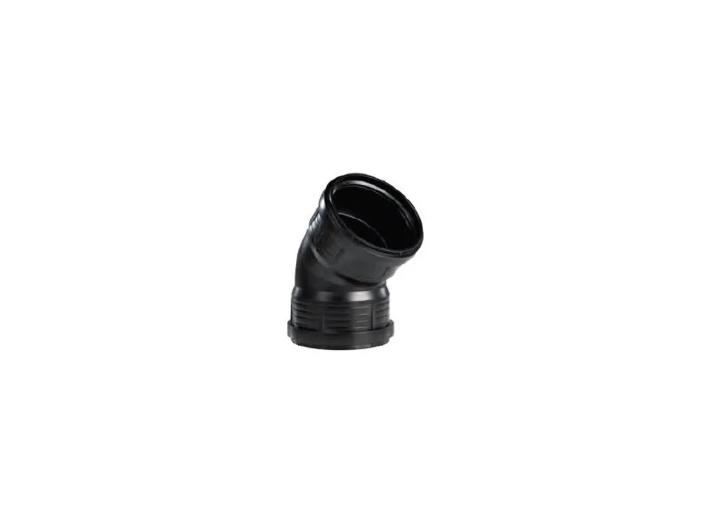 Pp Zwart Bocht 75 mm 45° Ff