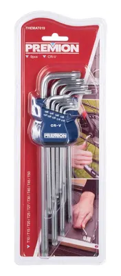 Jeu de Clés Torx Premion Long 9 Pièces Themat019