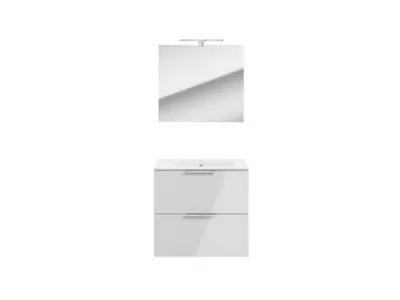 Promo Meuble Salle de Bain Nova Pack 60 cm Blanc