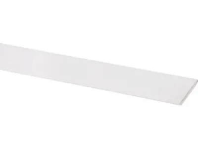 Tige Plate Pvc 30 mm Blanc