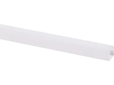Profilé en U Pvc 15 mm Blanc